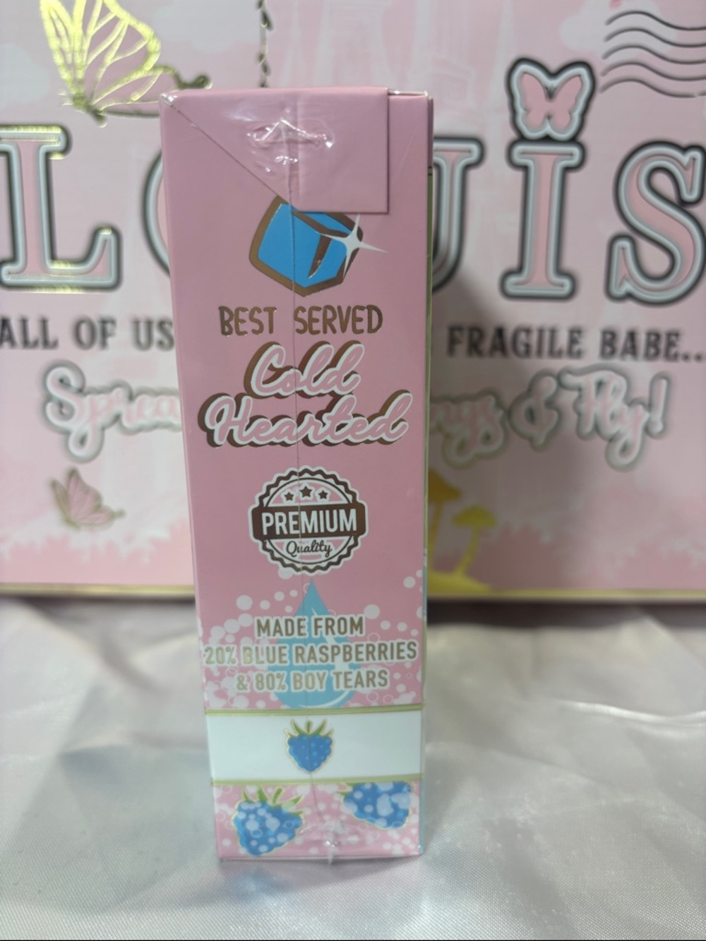 Plouise Bad B Energy Lip Gloss - Blue Raspberry (Pink & Green Packaging) - Picture 2 of 3